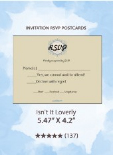 Isn't It Loverly - RSVP Postcards