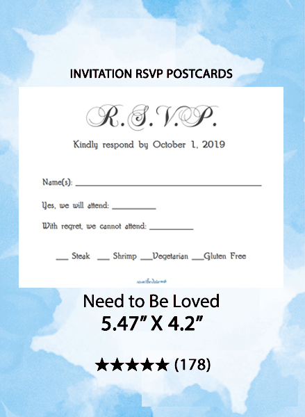 Need To Be Loved - RSVP Postcards