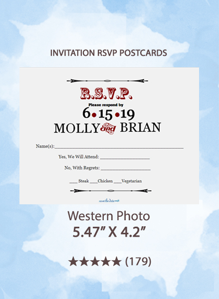 Western Photo - RSVP Postcards