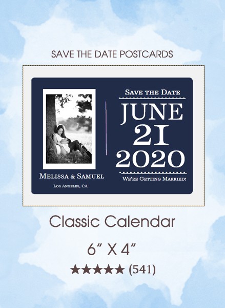 Classic Calendar Postcard