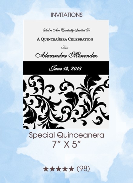 Special Quinceanera - Invitations