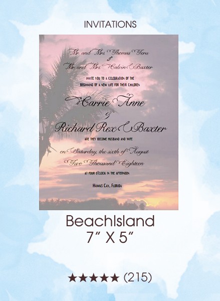 Invitations - BeachIsland