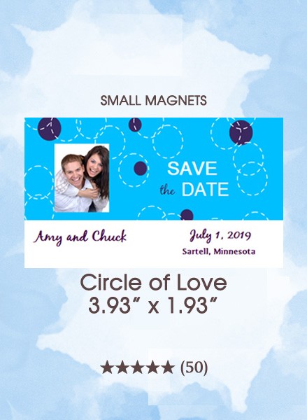 Circle of Love, Too Small Save the Date Magnets
