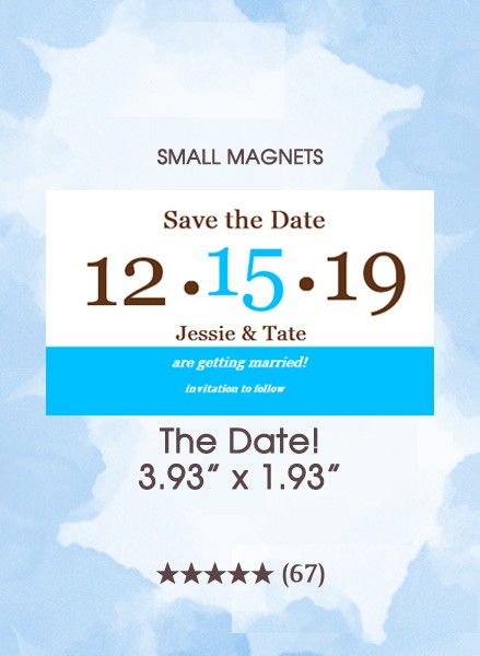 The Date! Too Save the Date Small Magnets