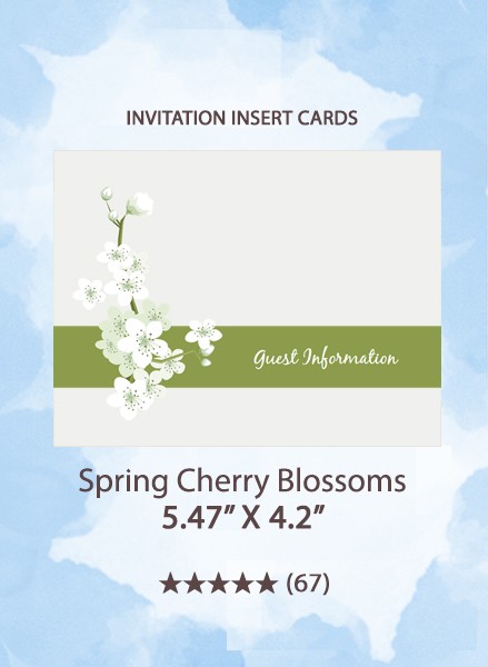 Spring Cherry Blossoms - Insert Cards