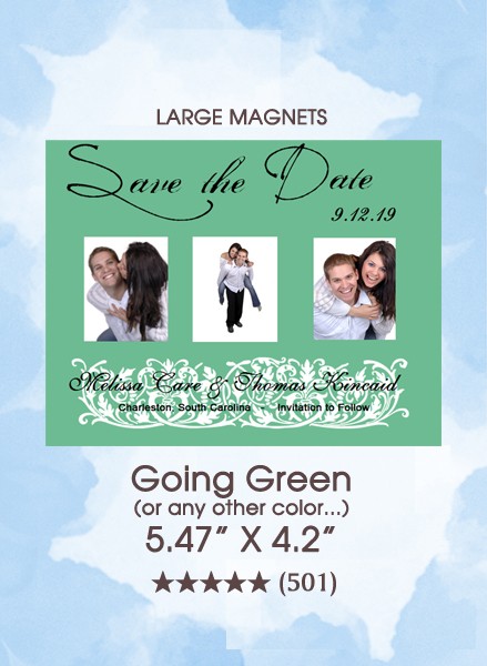 Going Green Save the Date Magnets