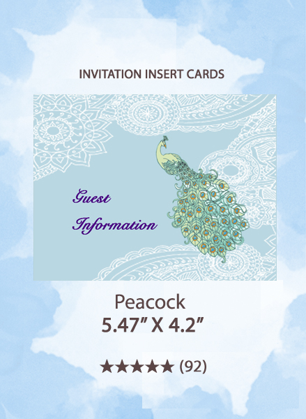Peacock - Insert Cards
