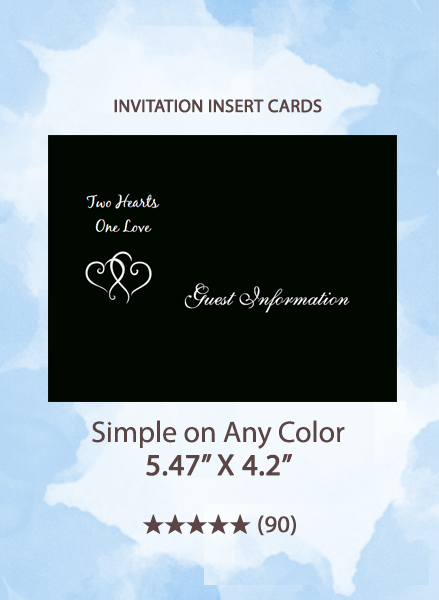 Simple on Any Color - Insert Cards