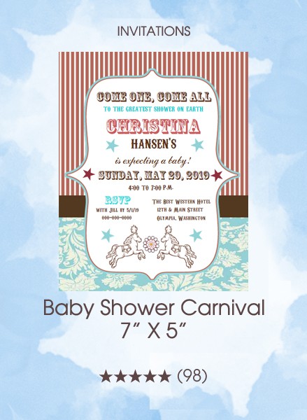 Invitations - Baby Shower Carnival 