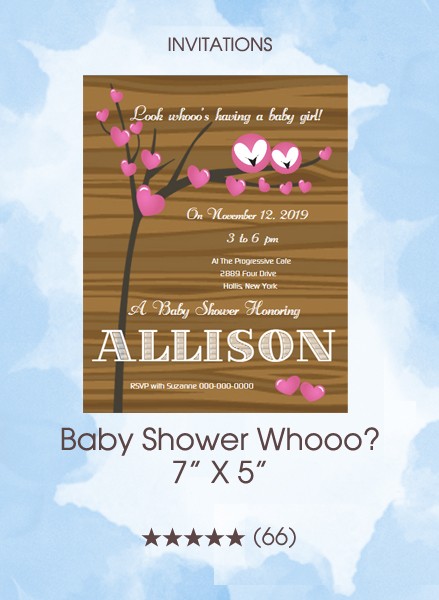 Invitations - Baby Shower Whooo? 