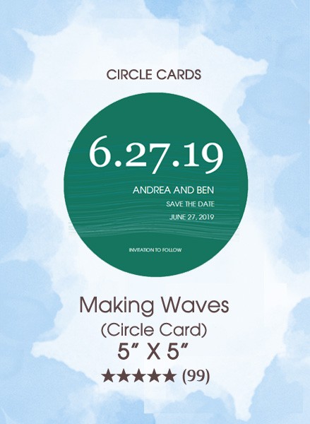 Save the Dates - Making Waves (Circle Card)