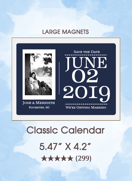Classic Calendar Large Magnet