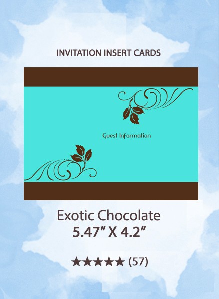 Exotic Chocolate - Insert Cards