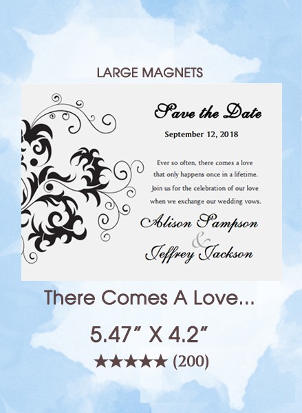 There Comes A Love...Save the Date Magnets