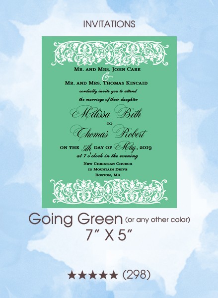 Invitations - Going Green