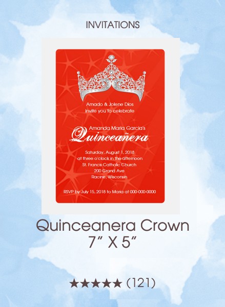 Invitations - Quinceanera Crown