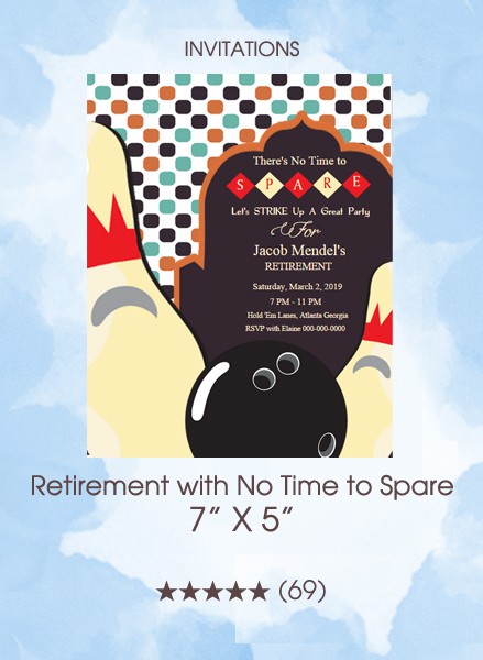Invitations - Retirement with No Time to Spare