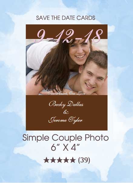 Save the Dates - Simple Couple Photo
