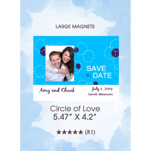 Circle of Love Save the Date Magnets