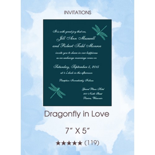 Dragonfly in Love Invitations