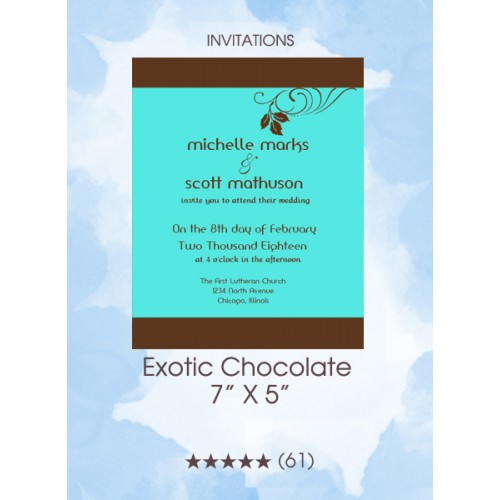 Invitations - Exotic Chocolate