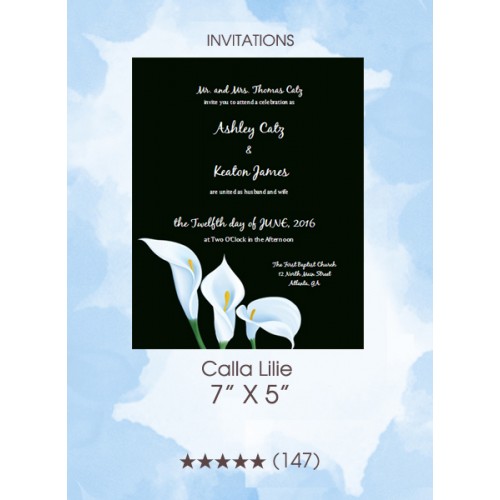 Invitations - Calla Lilies