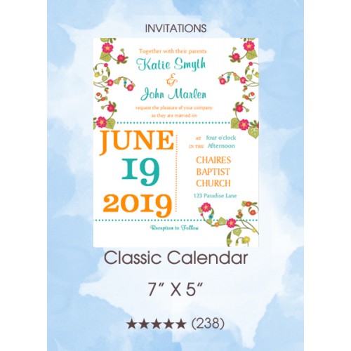 Invitations - Classic Calendar