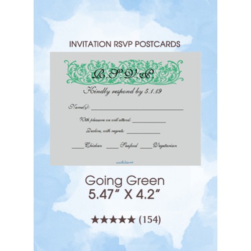 Going Green - RSVP Postcards