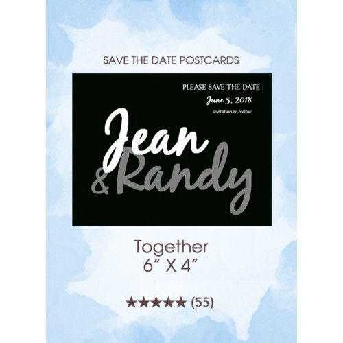 Together Save the Date Postcards