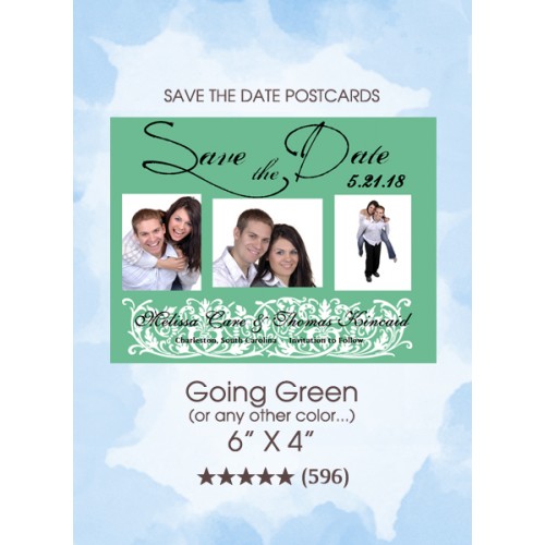 Going Green Save the Date Postcards