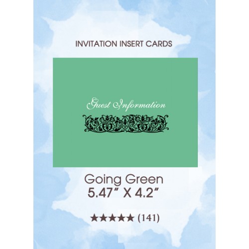 Going Green - Insert Cards