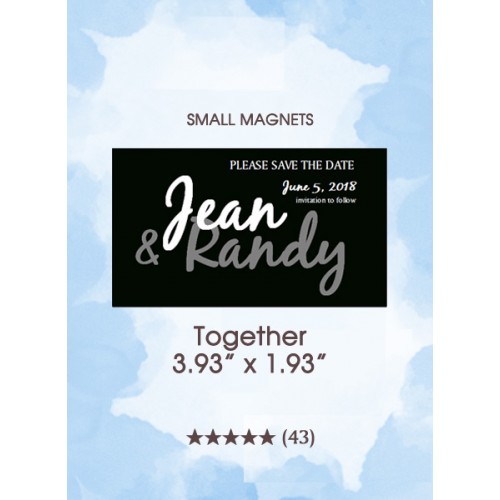 Together, Too Save the Date Small Magnets