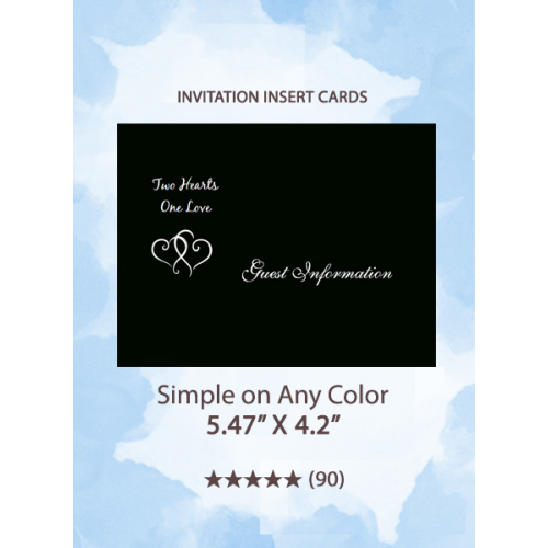 Simple on Any Color - Insert Cards