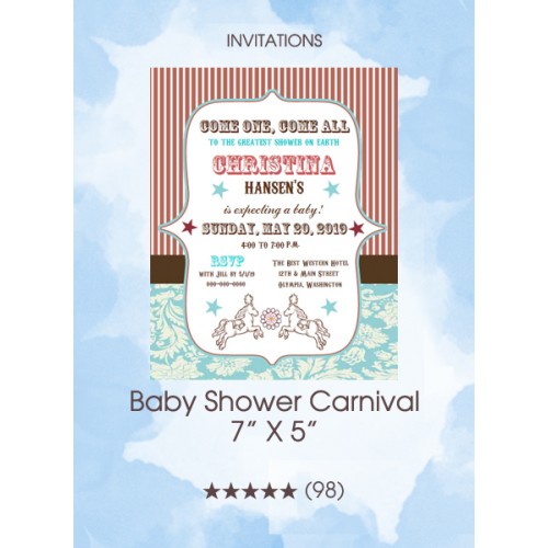 Invitations - Baby Shower Carnival 