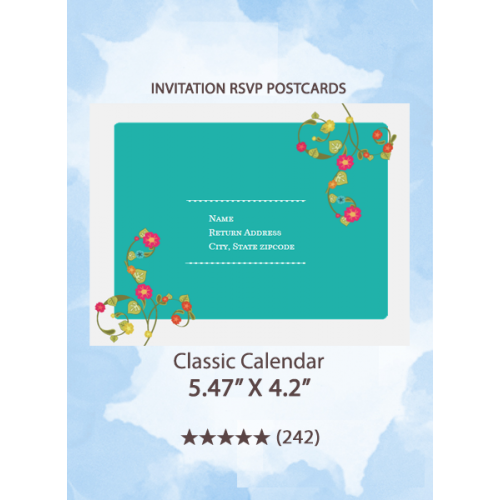 Classic Calendar - RSVP Postcards 