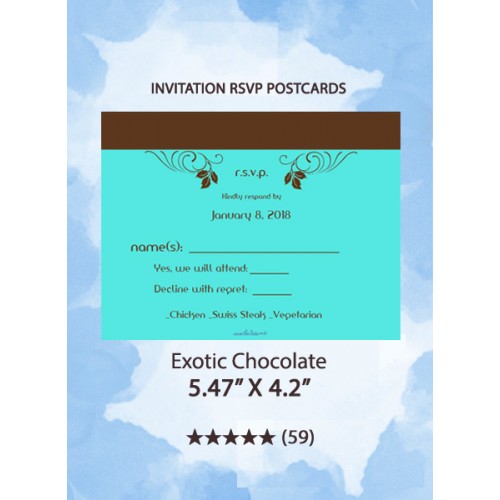 Exotic Chocolate - RSVP Postcards
