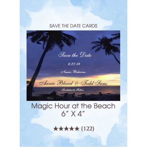Save the Dates - Magic Hour at the Beach