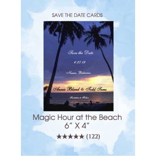 Save the Dates - The Beach At Magic Hour 