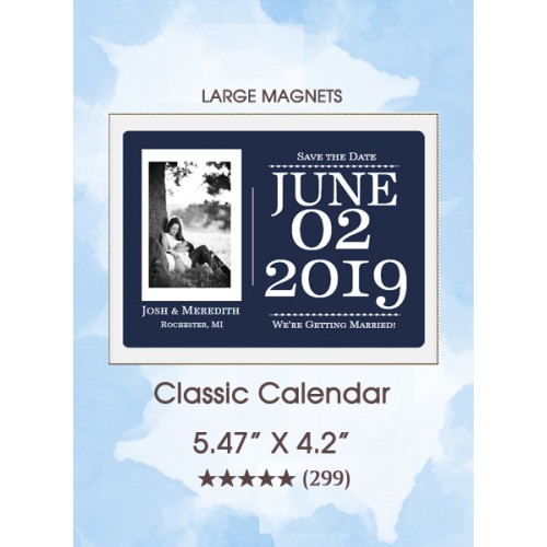 Classic Calendar Large Magnet