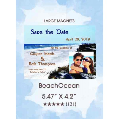 BeachOcean Save the Date Magnets