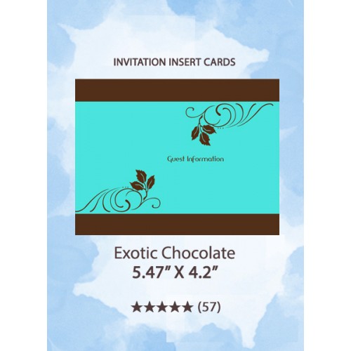 Exotic Chocolate - Insert Cards