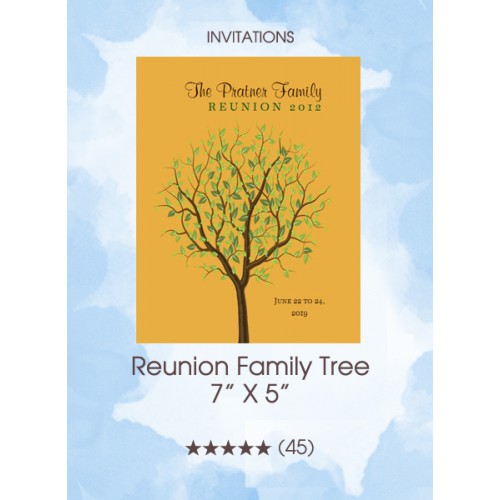 Invitations - Reunion Family Tree 