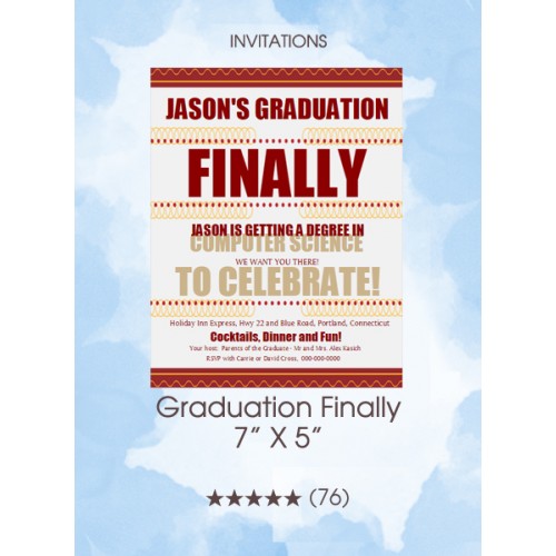Invitations - Graduation Finally