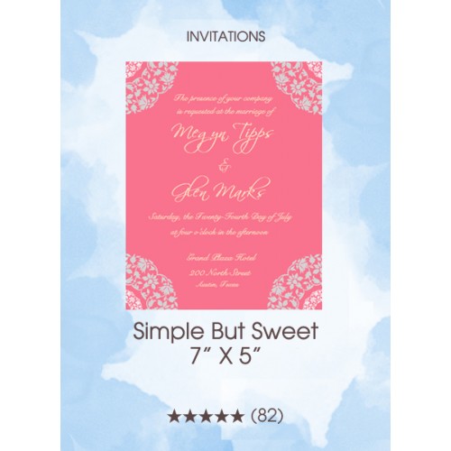 Invitations - Simple But Sweet