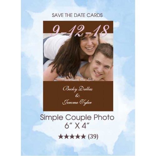 Save the Dates - Simple Couple Photo