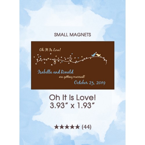 Oh It Is Love, Too Small Save the Date Magnets