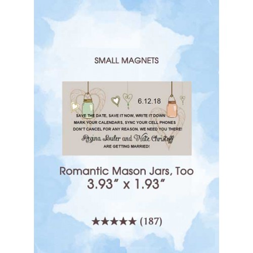 Save the Dates - Romantic Mason Jars, Too