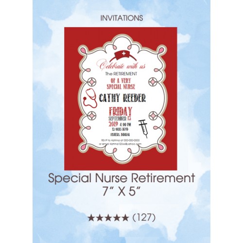 Invitations - Special Nurse Retirement