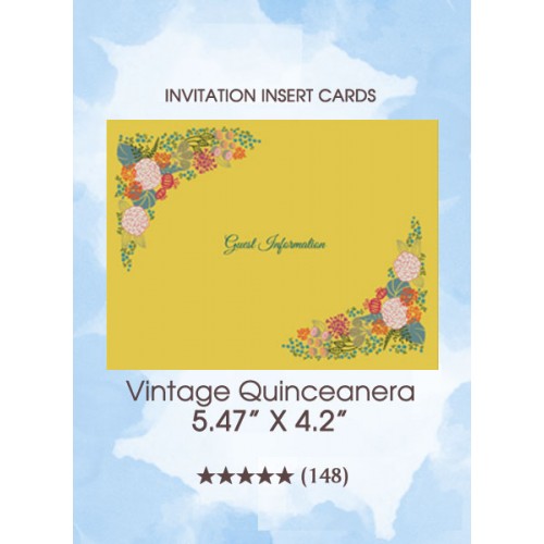 Vintage Quinceanera - The Insert Cards 