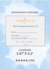 Lovebirds - RSVP Postcards